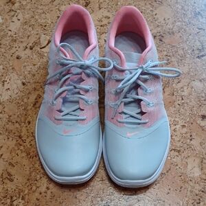 Nike Women's Lunar Empress 2 Platinum/Atomic Pink Golf Shoes Size 9 New W/O Box